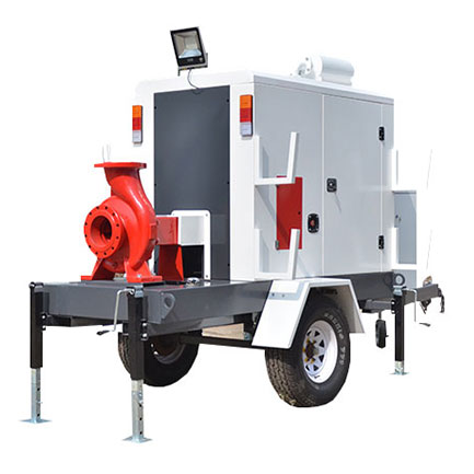 Flood control and drought-resistant emergency mobile pump